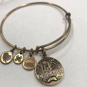 Chicago Alex & Ani Gold Bracelet